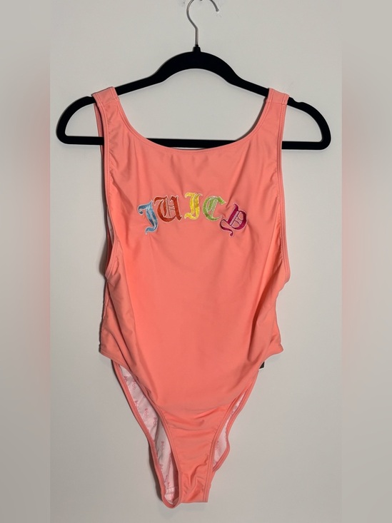 Juicy Couture Other - Juicy Couture Black Label One Piece Swimsuit Size Large NWT Rainbow Logo